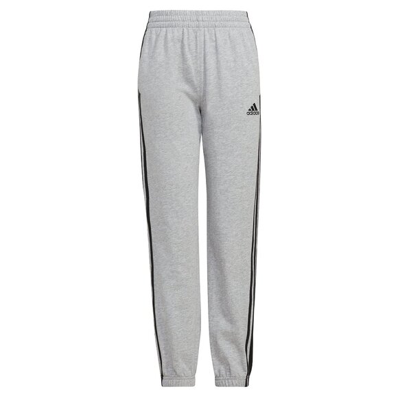 Adidas Boys' Big Elastic Waistband, French Terry 3-Stripe Jogger, Medium, NEW - Picture 1 of 5